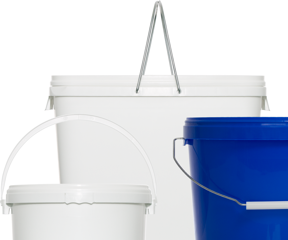 Assorted Plastic Buckets