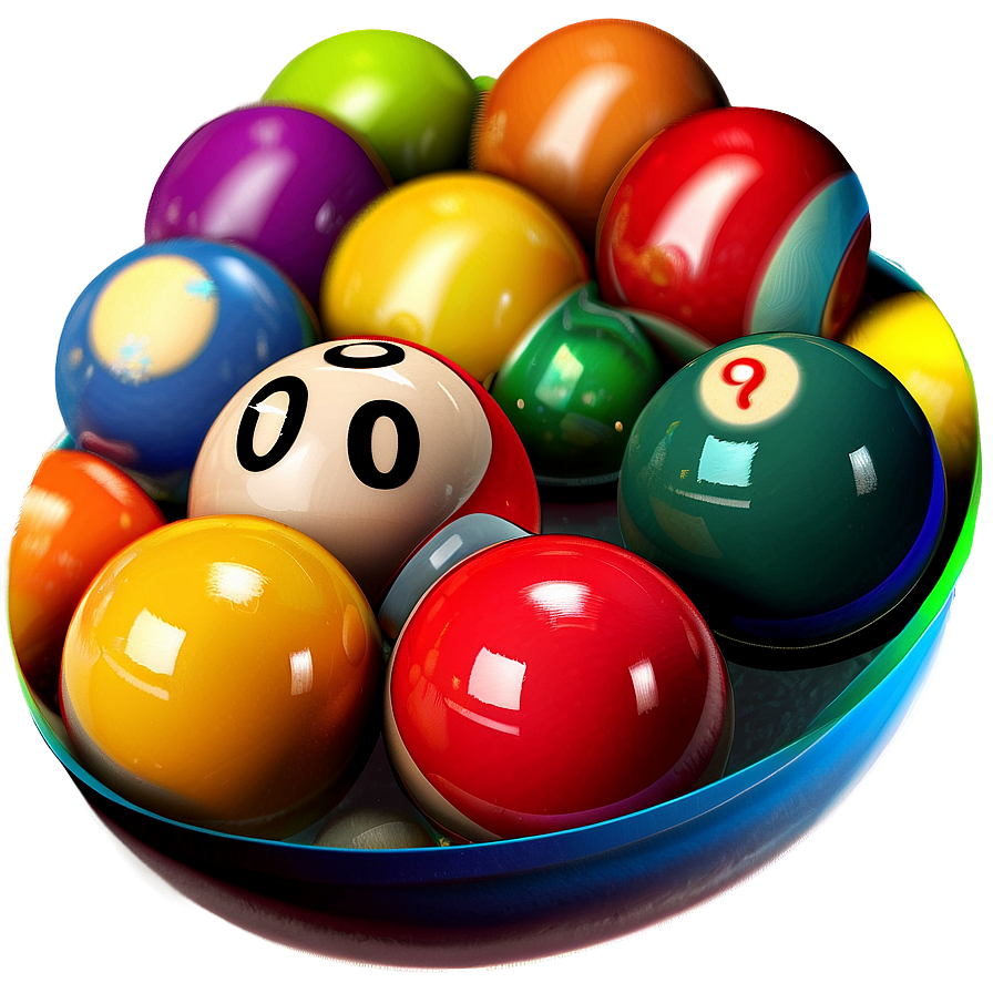 Assorted Pool Balls Png 06292024