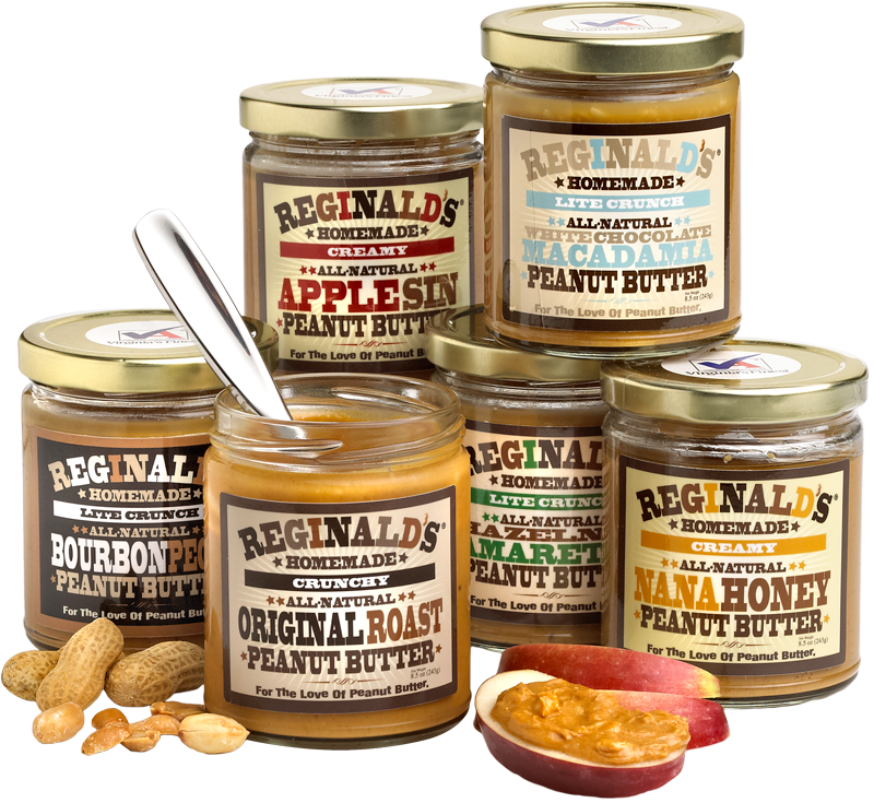 Assorted Reginalds Peanut Butter Jars