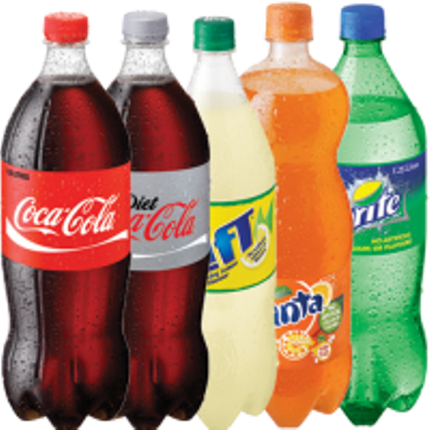 Assorted Soft Drinks Bottles