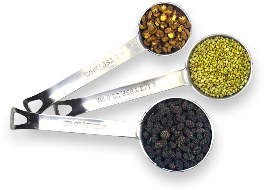 Assorted Spicesin Measuring Spoons