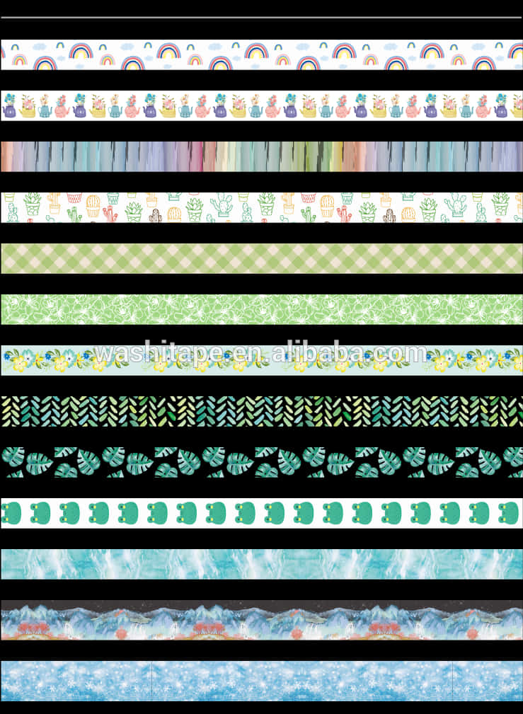 Assorted Washi Tape Designs