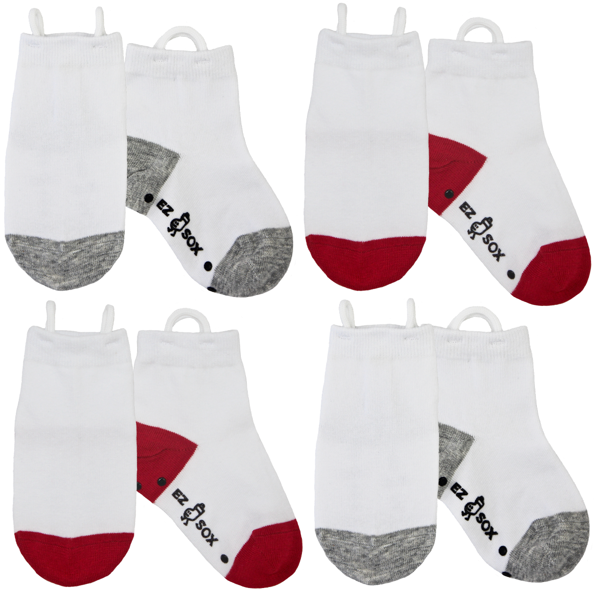 Assorted White Ankle Socks