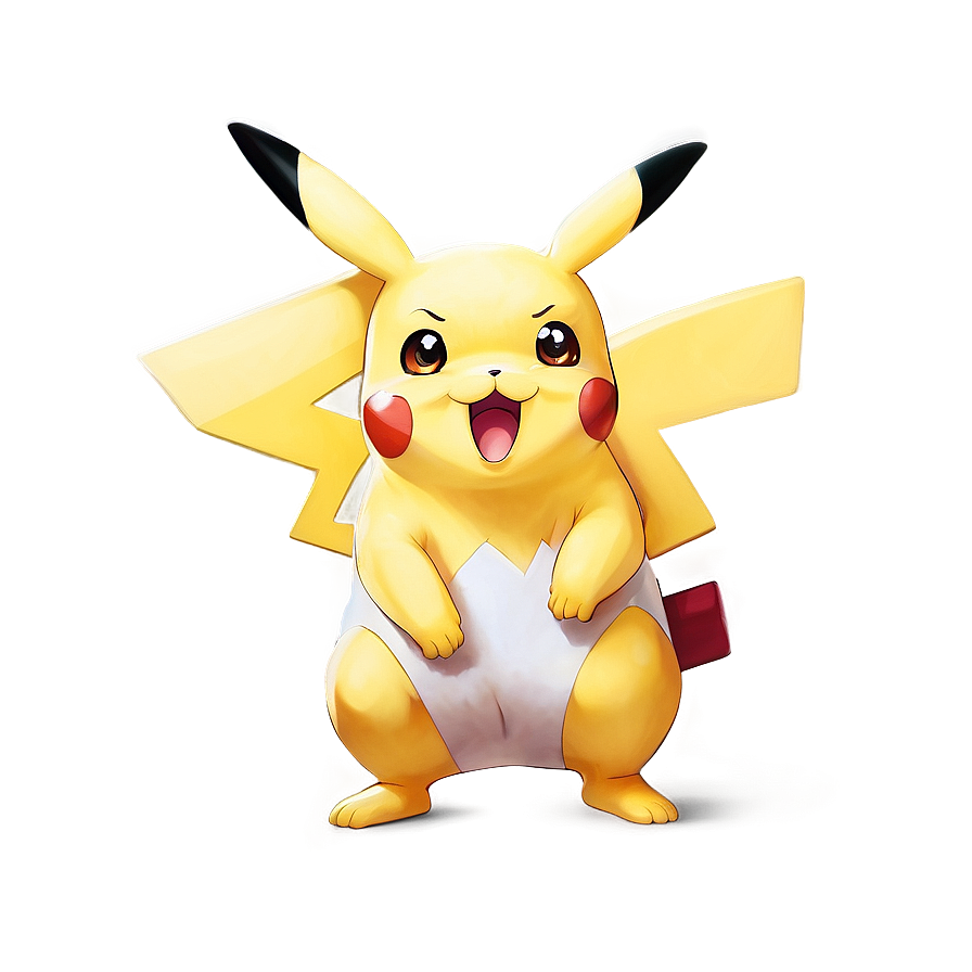 Astonished Pikachu Illustration Png Dmc