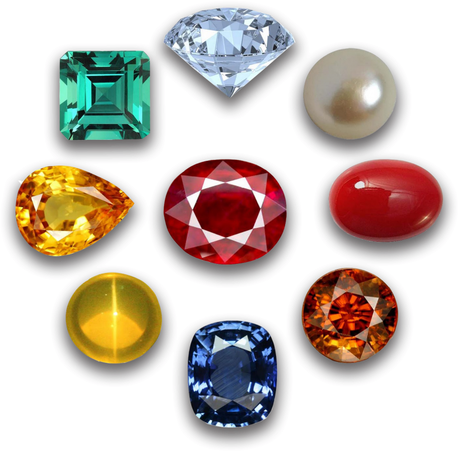 Astrological Gemstones Circle