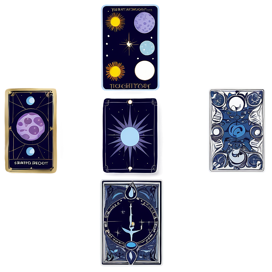 Astrology Tarot Set Png Usn70