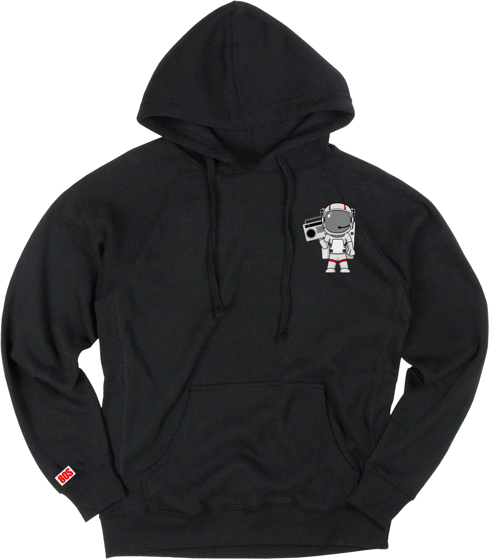 Astronaut Graphic Black Hoodie