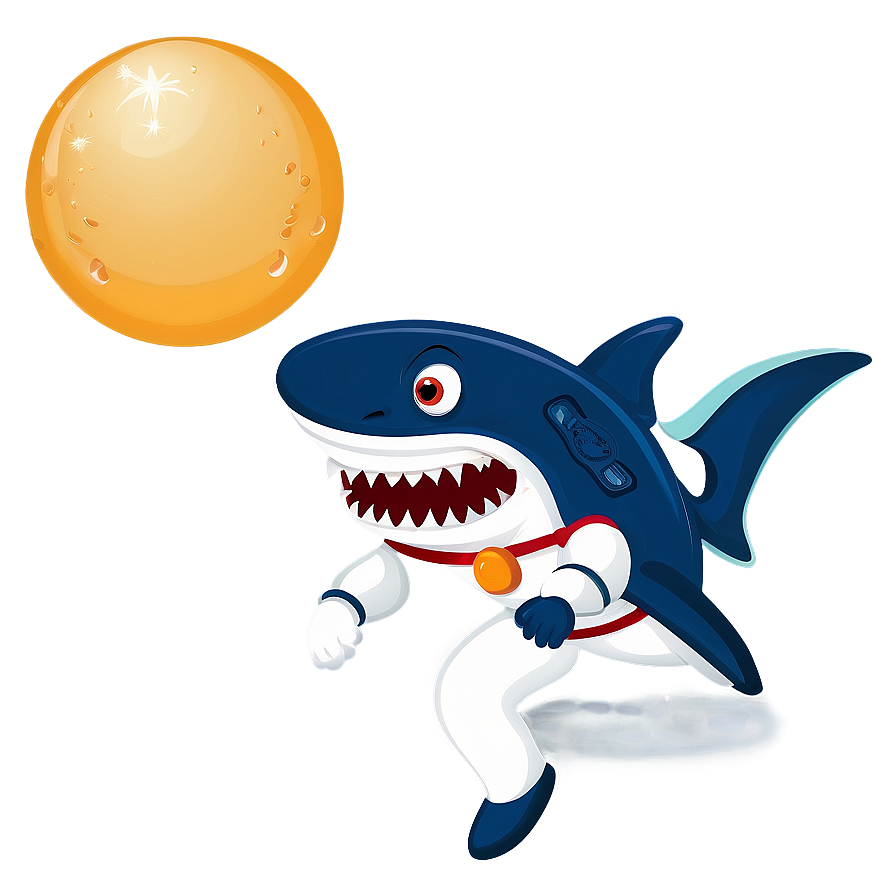 Astronaut Shark Cartoon Png Ffc87