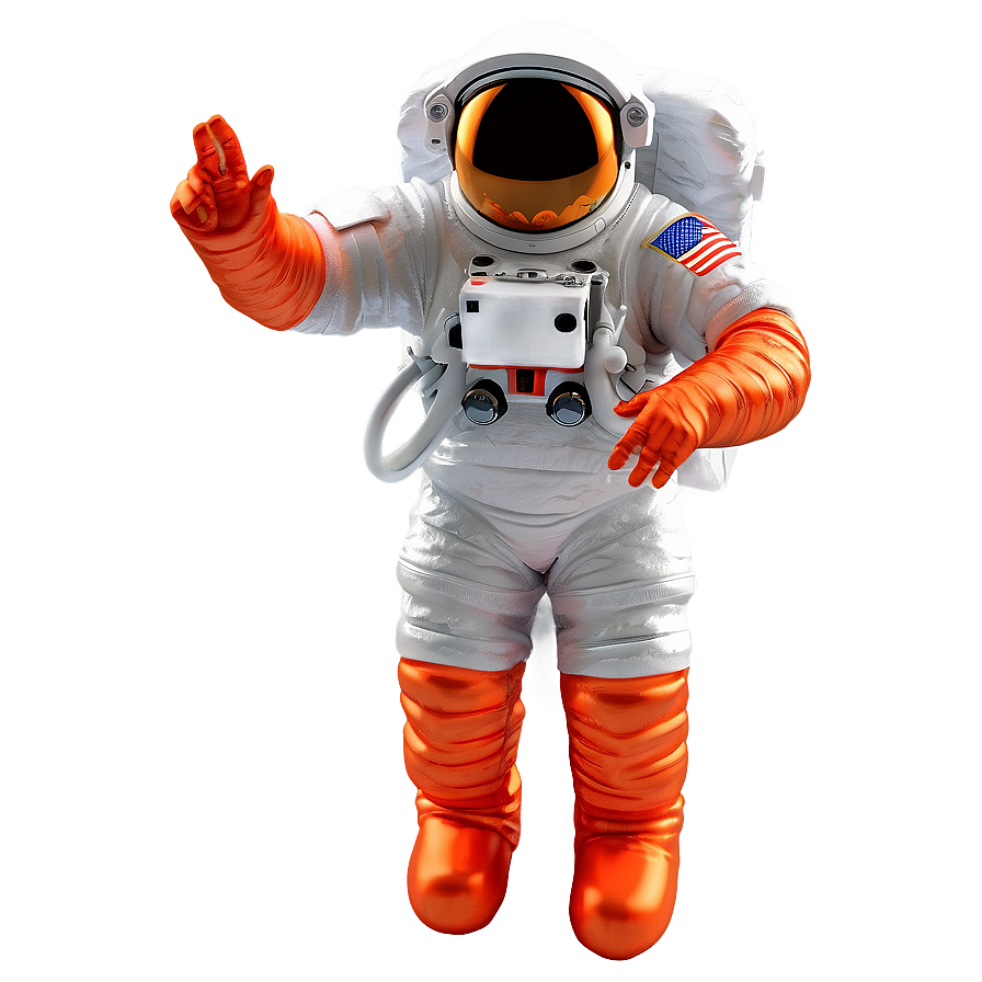 Astronaut With Space Food Png 8