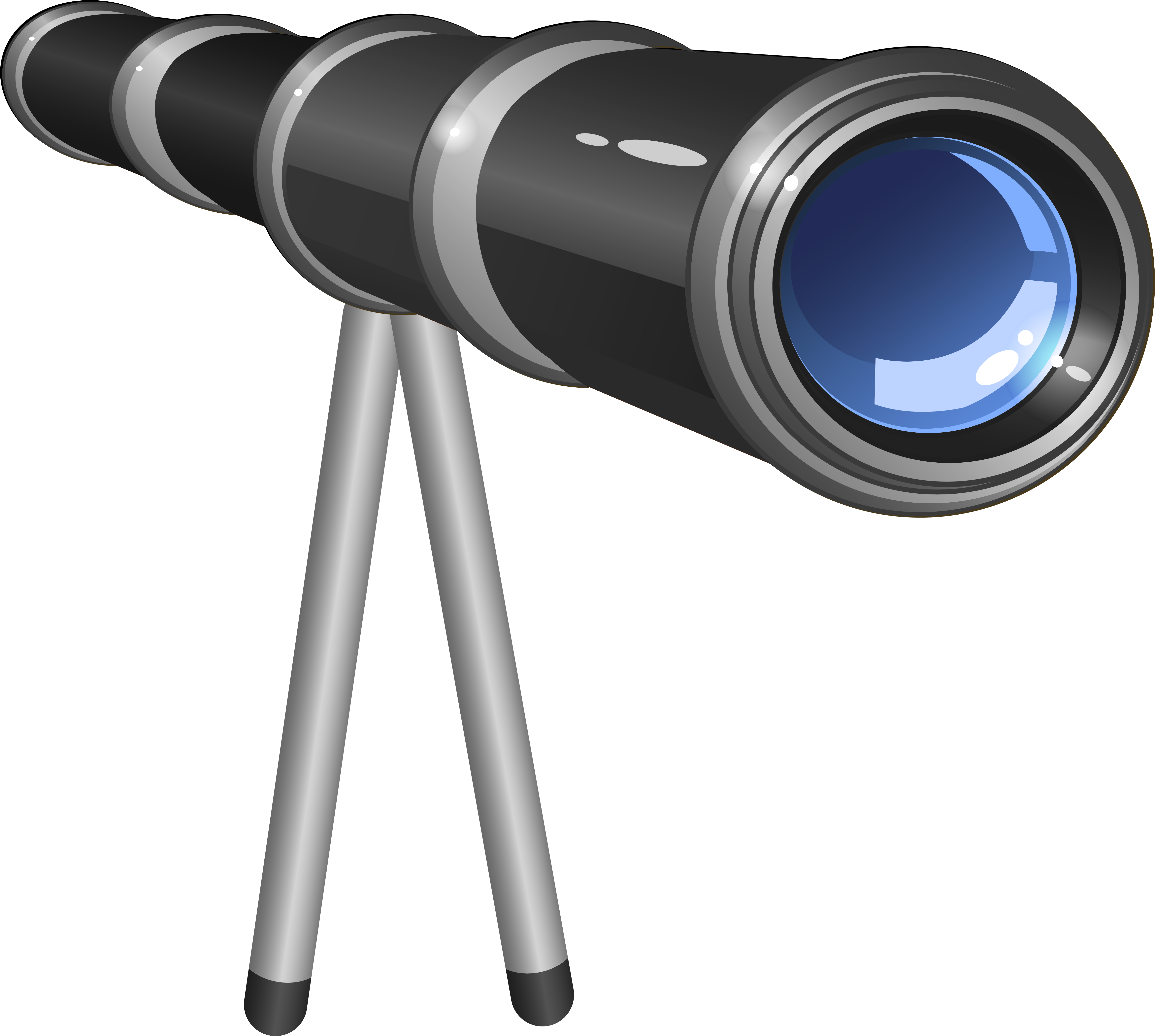 Astronomical Telescope Illustration