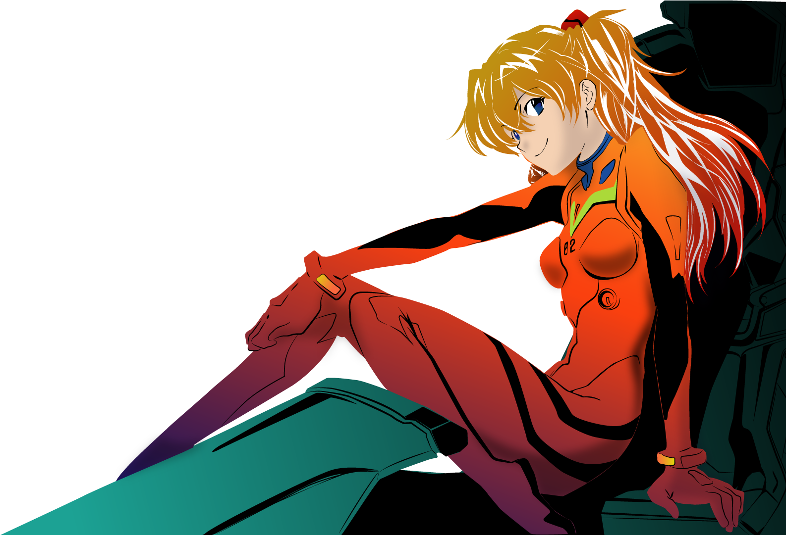 Asuka Langley Posing Evangelion