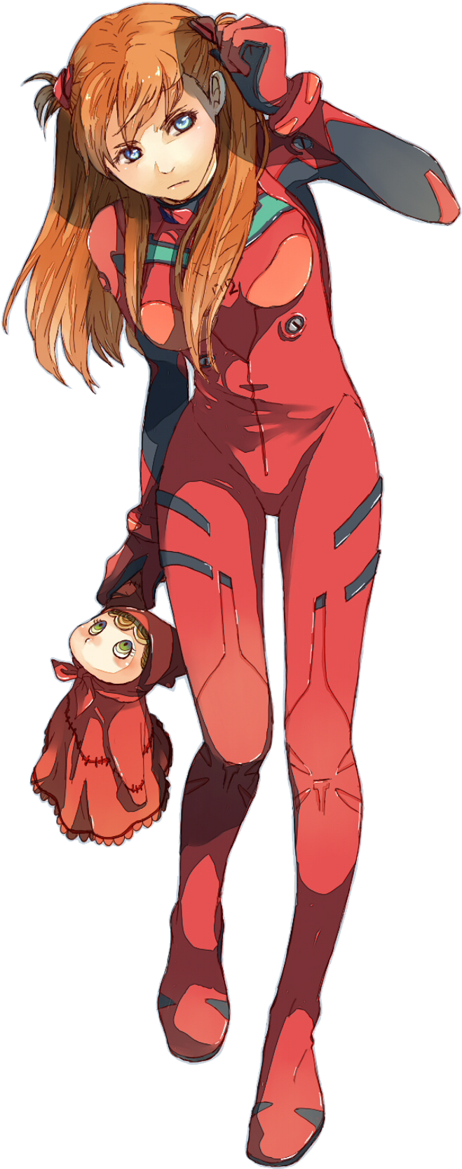 Asuka Langley With Doll Figure