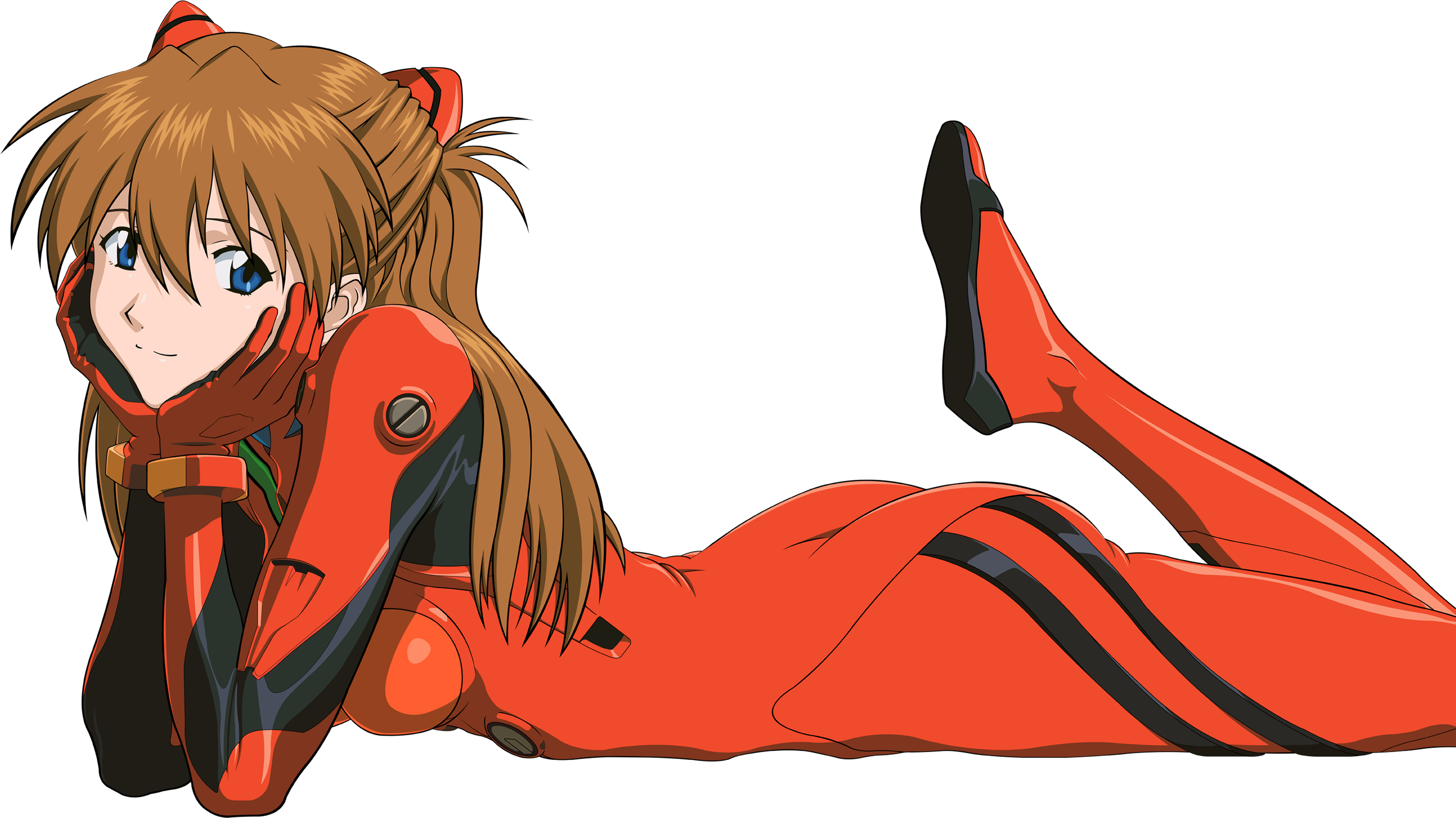 Asuka Laying Down Evangelion