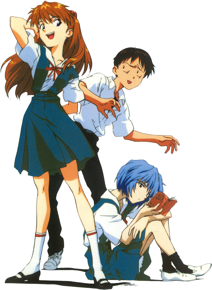 Asuka Rei Shinji Evangelion Characters