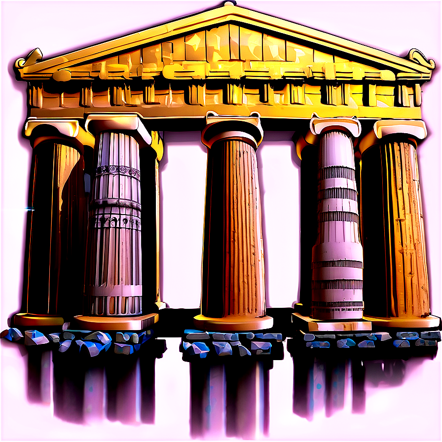 Athens Parthenon Icon Png 06252024