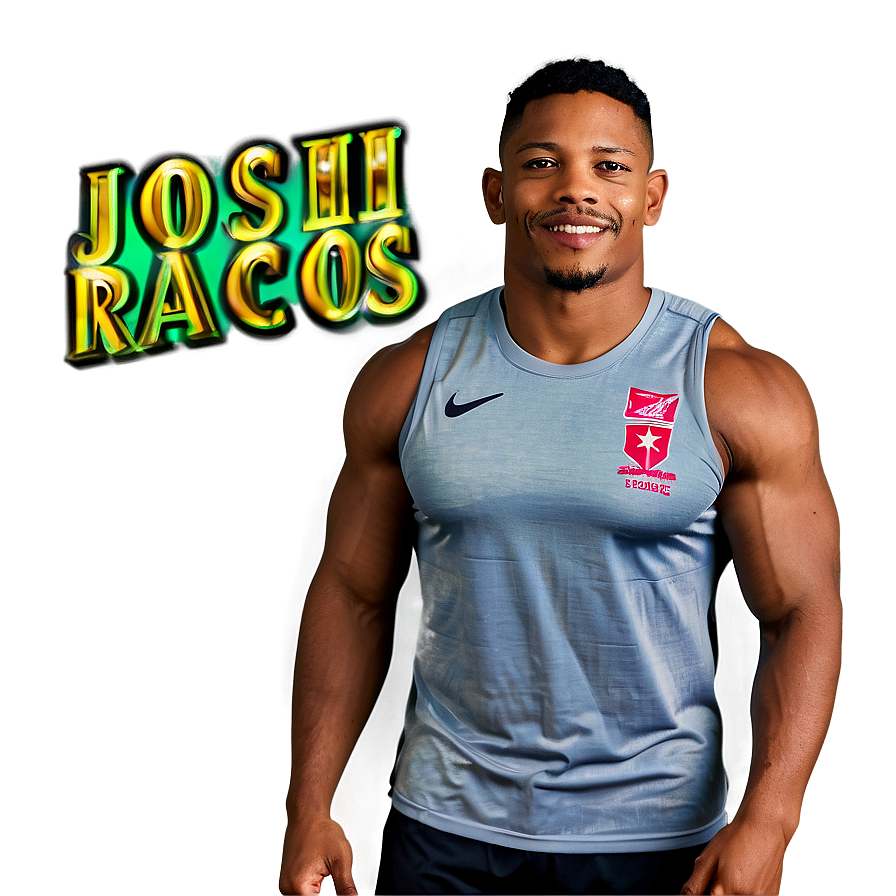 Athlete Josh Jacobs Promotional Graphic