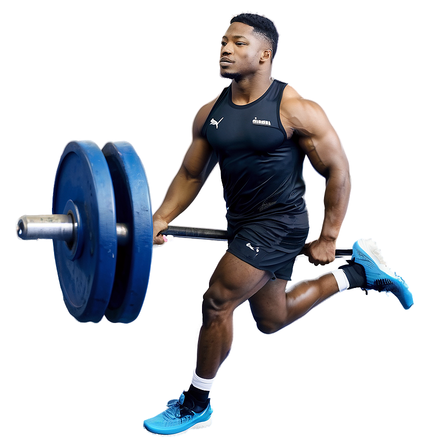 Athlete Performing Deadlift Exercise