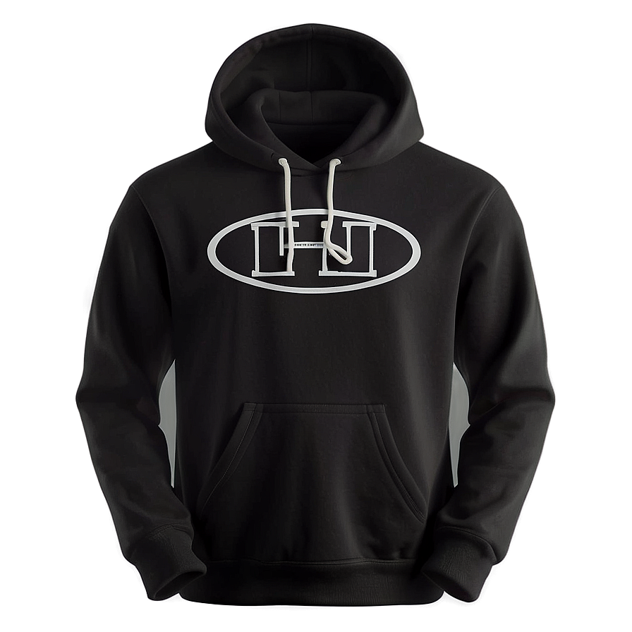 Athletic Black Hoodie Png 05252024