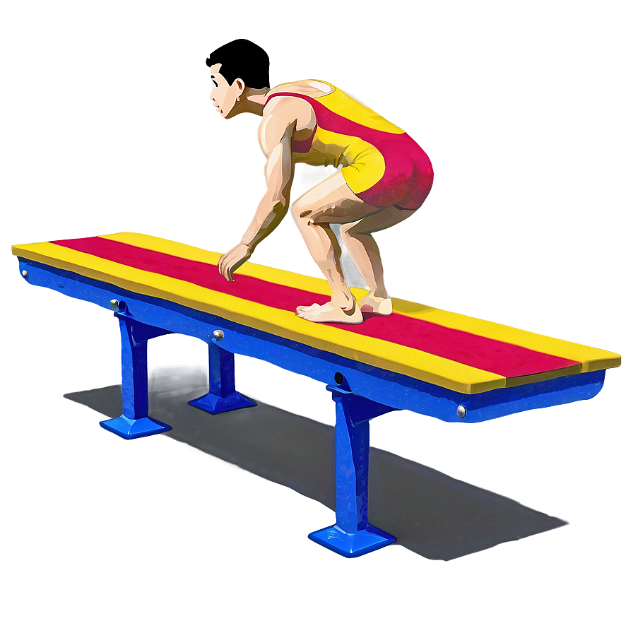 Athletic Diving Board Png Kxj44