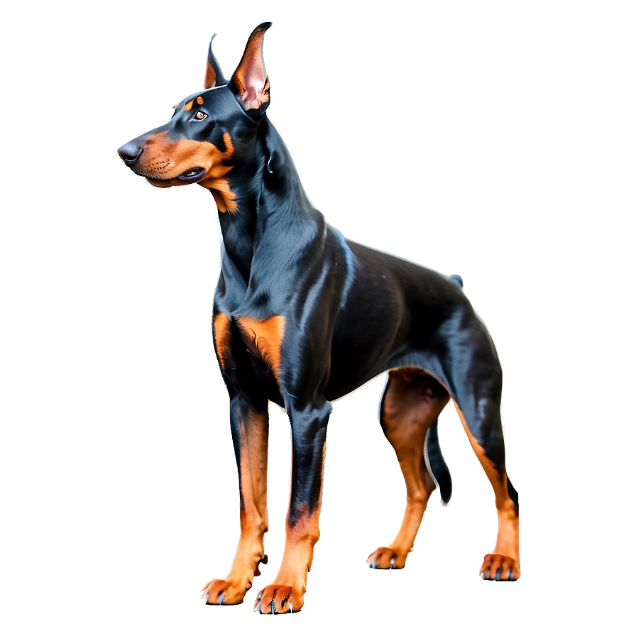 Athletic Doberman Png 06252024