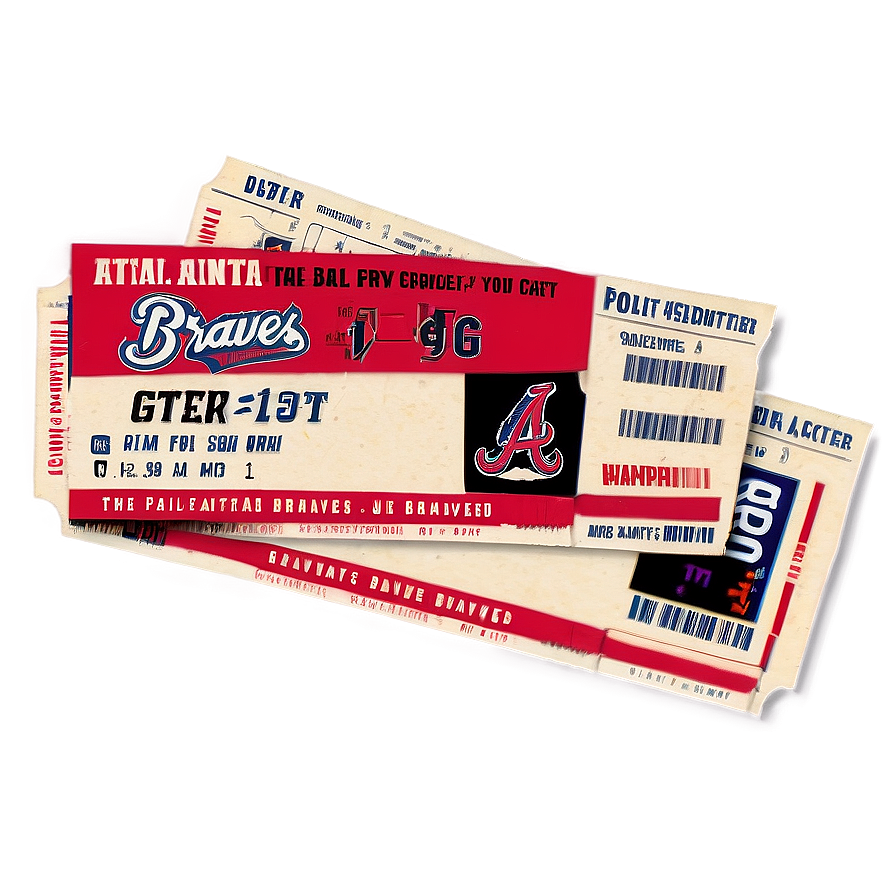 Atlanta Braves Game Ticket Png Brh33