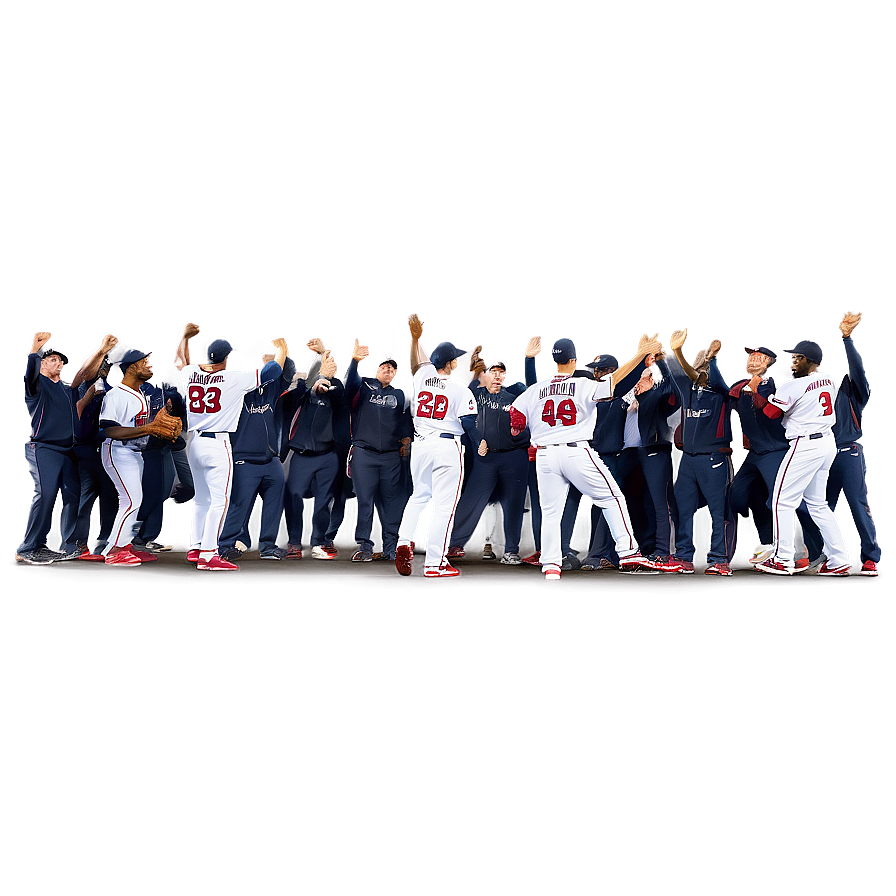 Atlanta Braves Victory Celebration Png Lac11