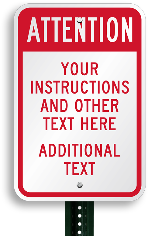 Attention Sign Blank Template