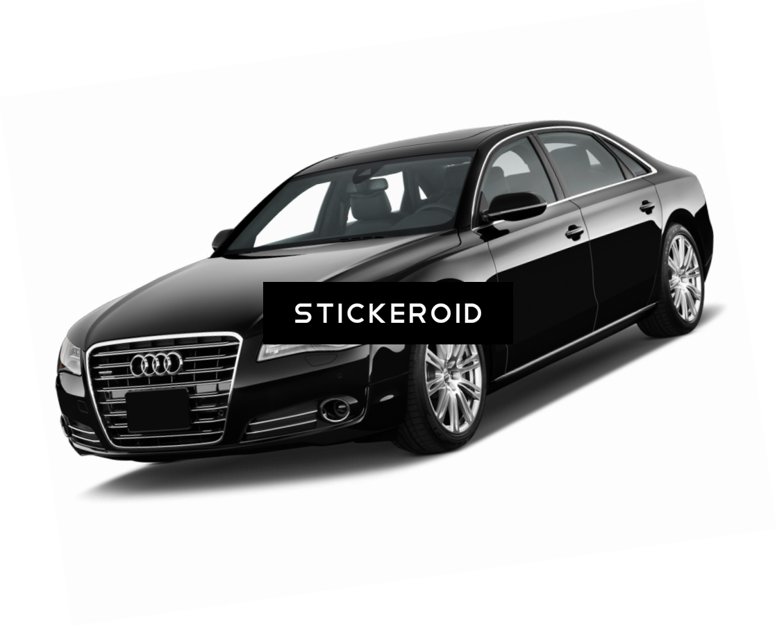 Audi Luxury Sedan Black Profile View