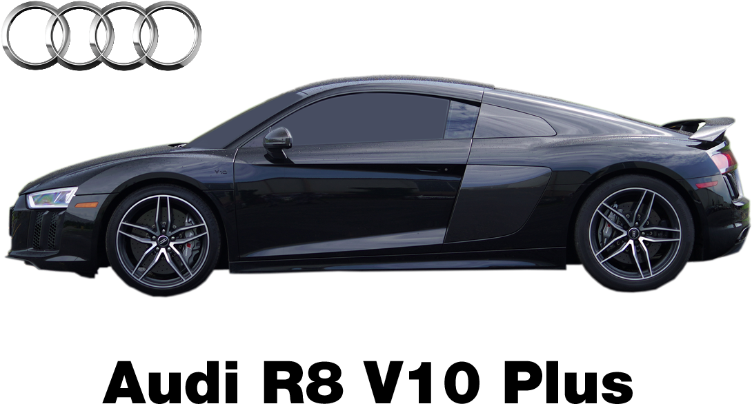 Audi R8 V10 Plus Side View