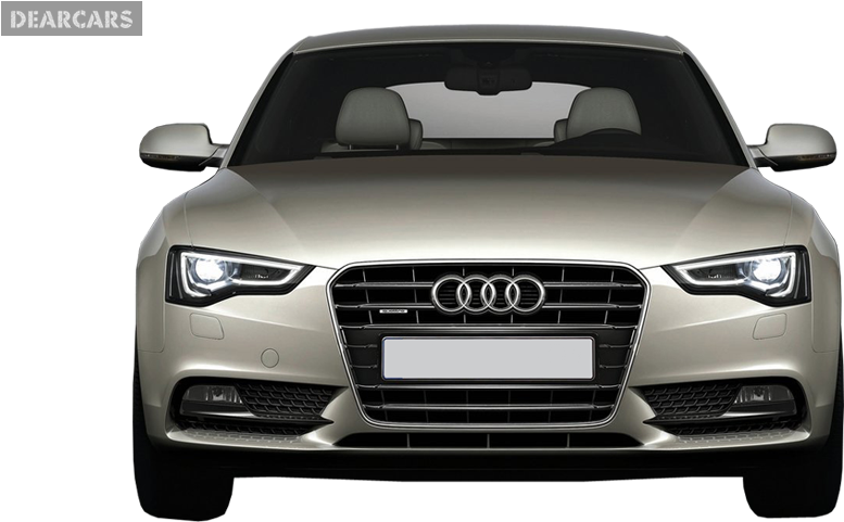 Audi Silver Sedan Front View