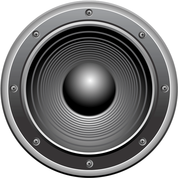 Audio Loudspeaker Closeup View