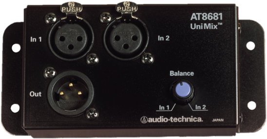 Audio Technica A T8681 Uni Mix Microphone Combiner