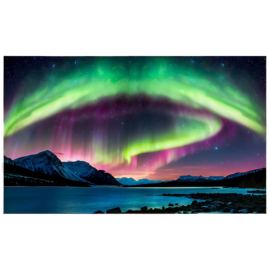 Aurora Borealis Landscape Png 06242024