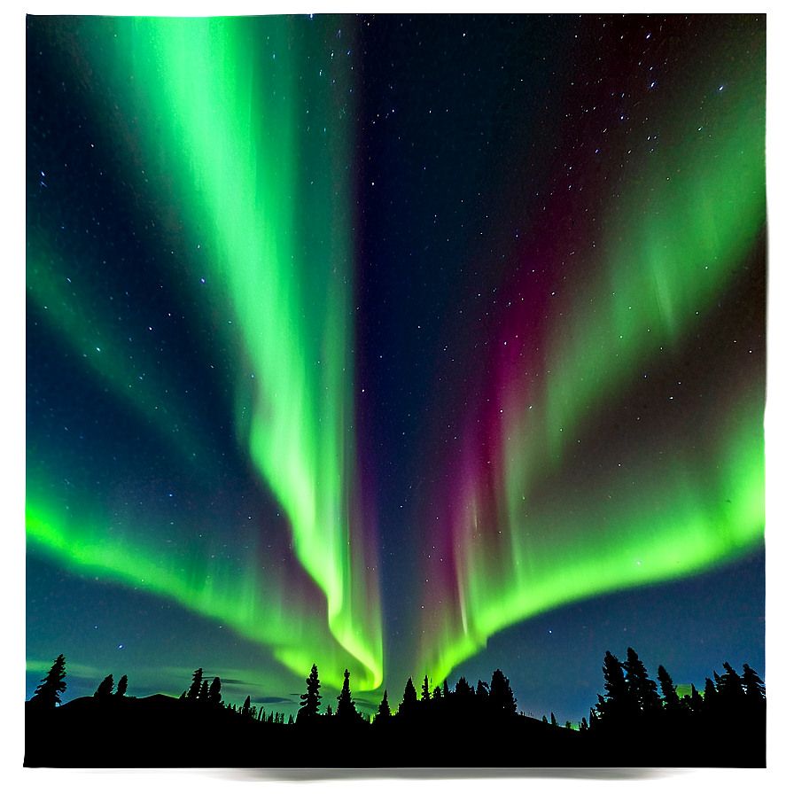 Aurora Borealis Night Sky Png Dkh33