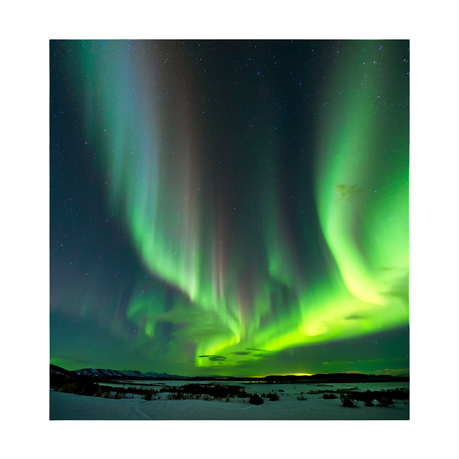 Aurora Borealis Under Stars Png 4