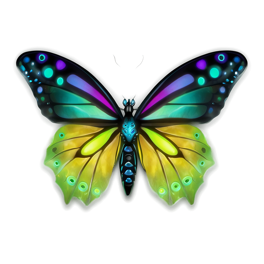 Aurora Glow Butterfly Png 85