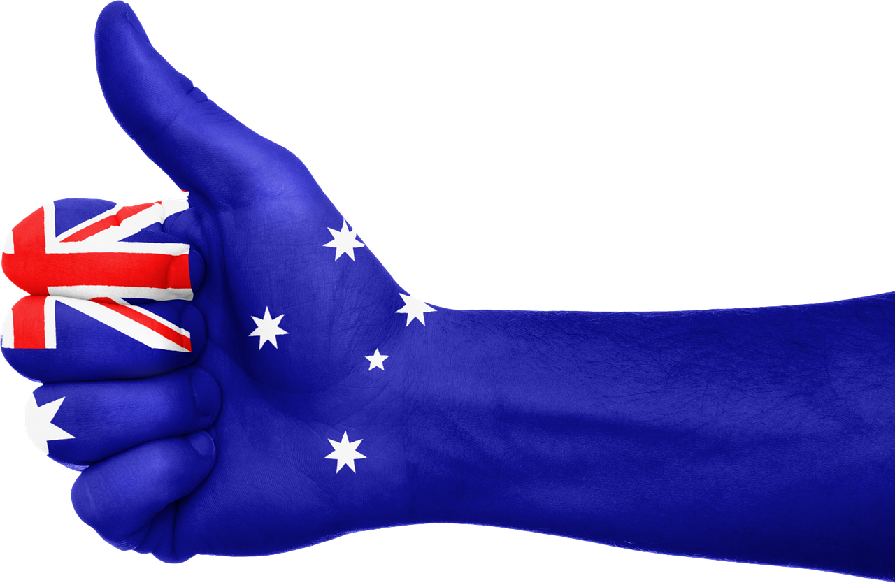 Australia Flag Thumbs Up