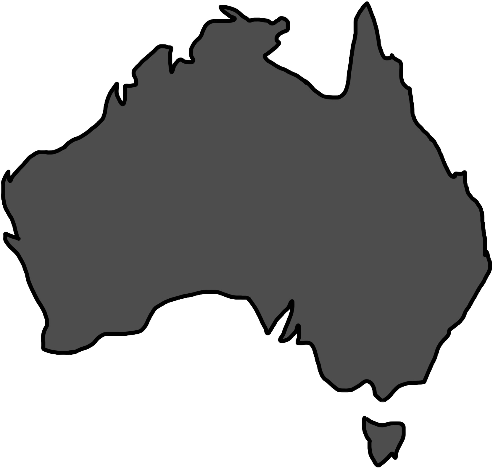 Australia Outline Map