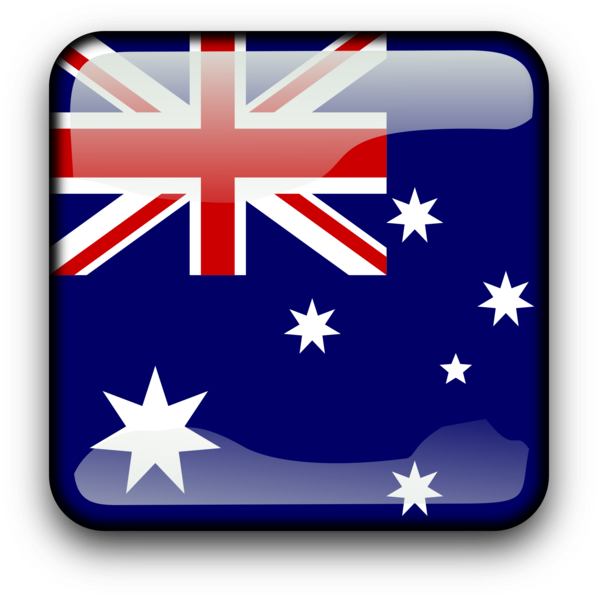 Australian Flag Button Icon