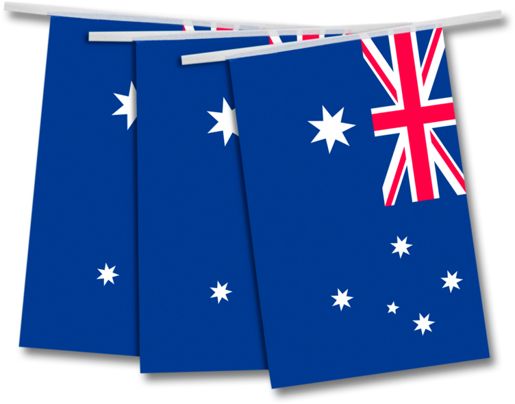 Australian Flag Hangingon Pole