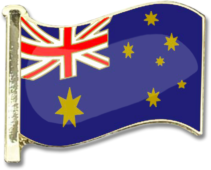 Australian Flag Waving Illustration