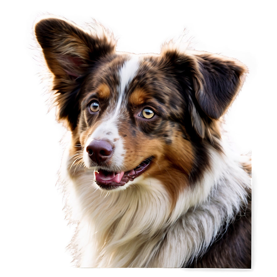 Australian Shepherd Close-up Png 06202024