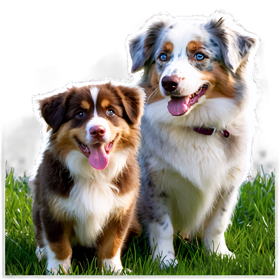 Australian Shepherd In Park Png 06202024