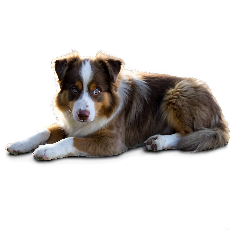 Australian Shepherd Laying Down Png Mpu