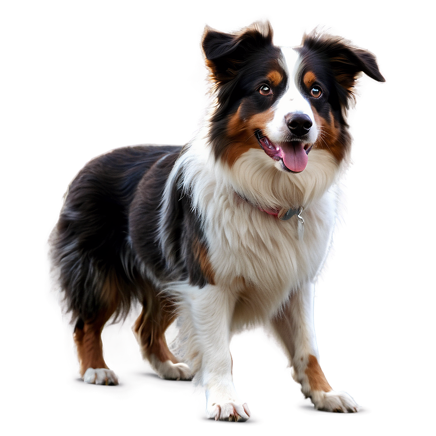 Australian Shepherd On Walk Png Hne