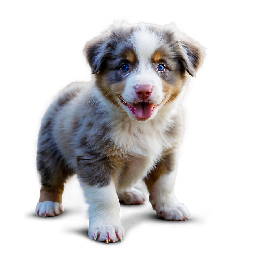 Australian Shepherd Puppies Playing Png Tik