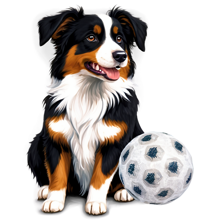 Australian Shepherd With Ball Png 59