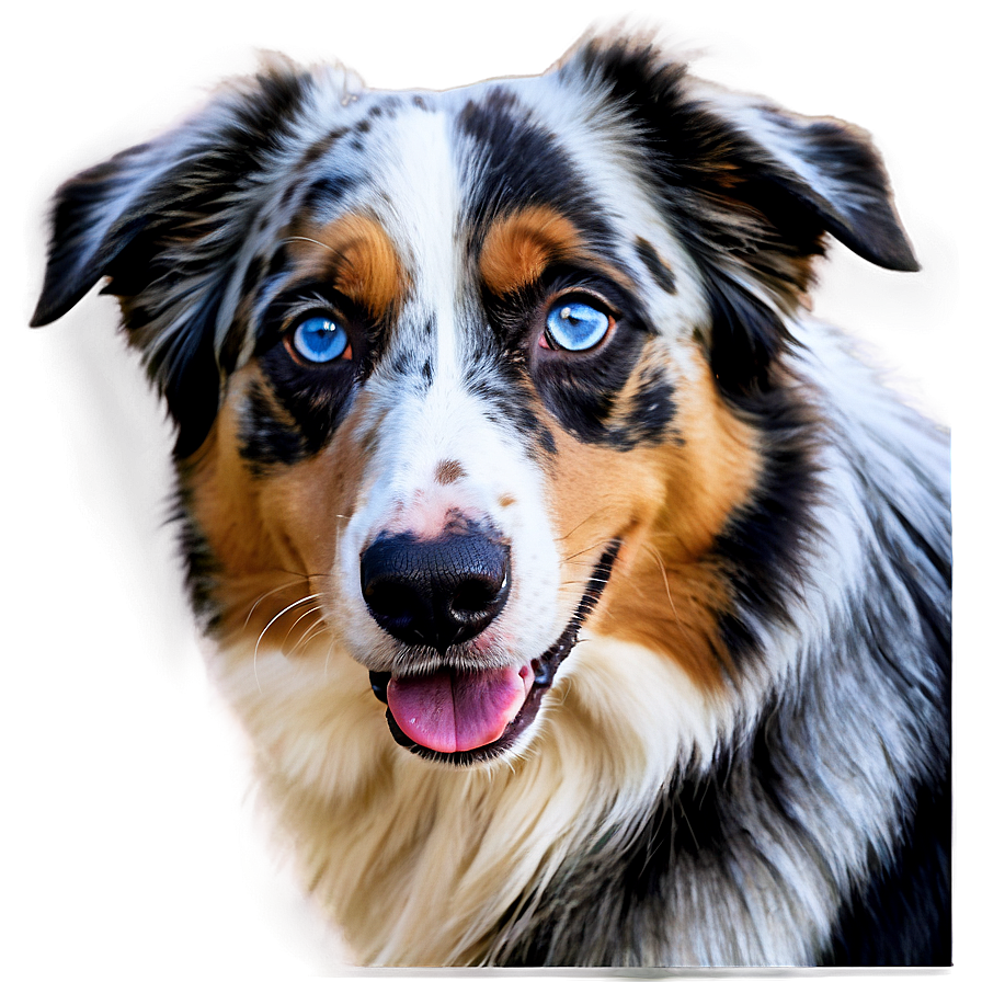 Australian Shepherd With Blue Eyes Png Fps