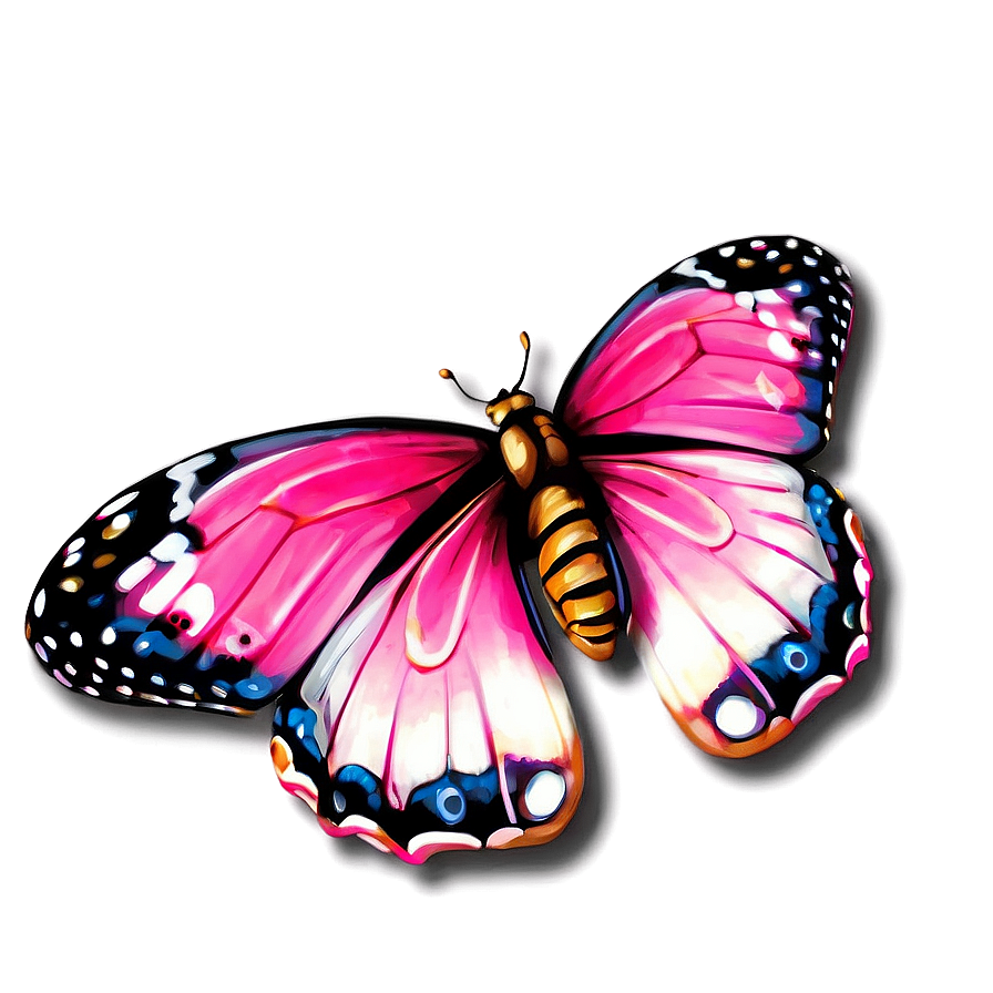 Authentic Pink Butterfly Image Png 60