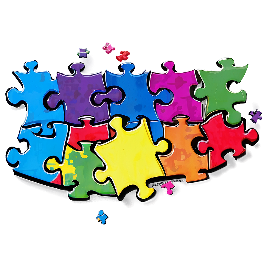 Autism Puzzle Piece Banner Png 06122024